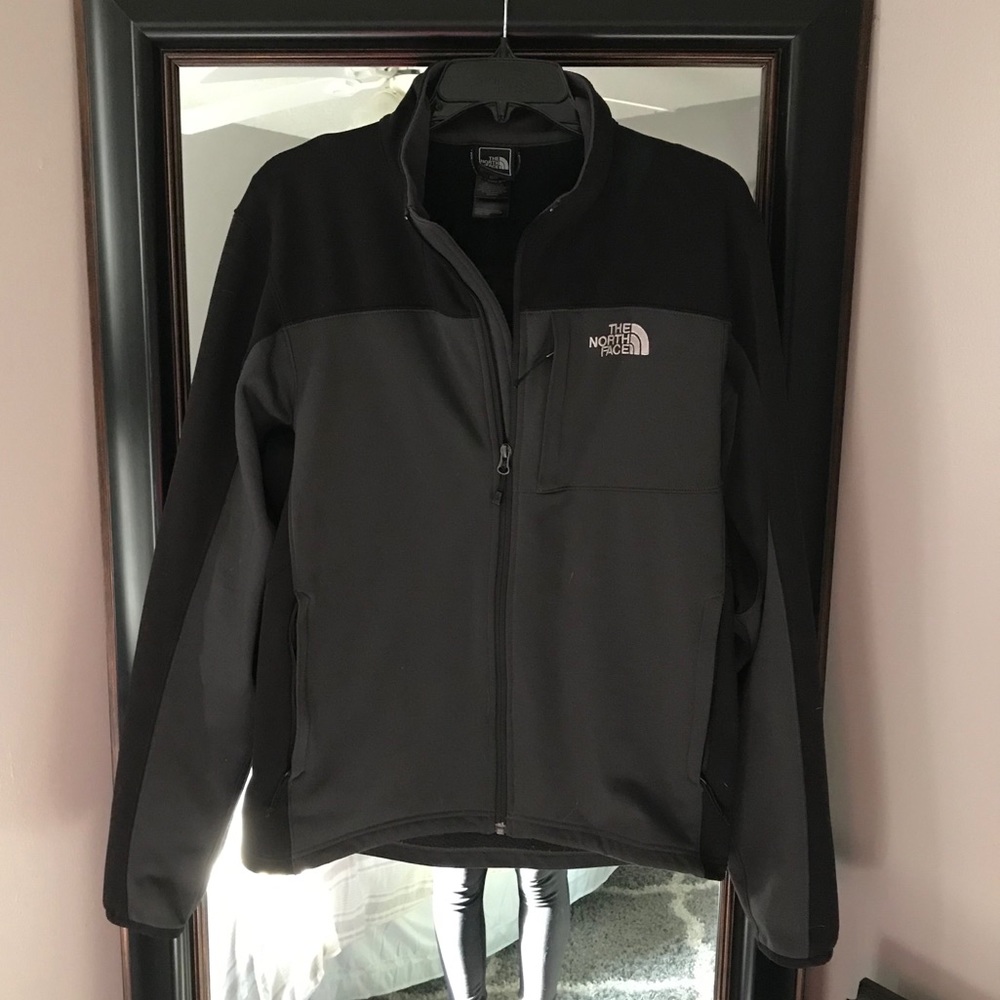 Gray and Black The North Face Jacket
